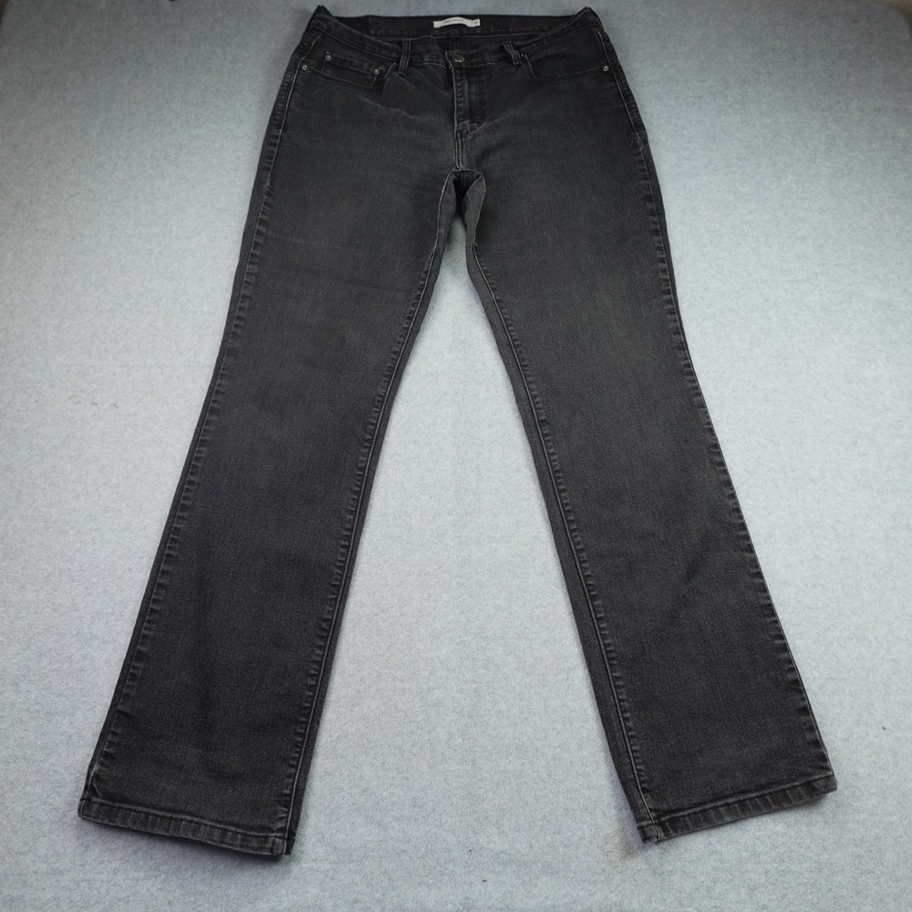 Levi's 505 Jeans Womens 10M Black  Straight Stretch Denim